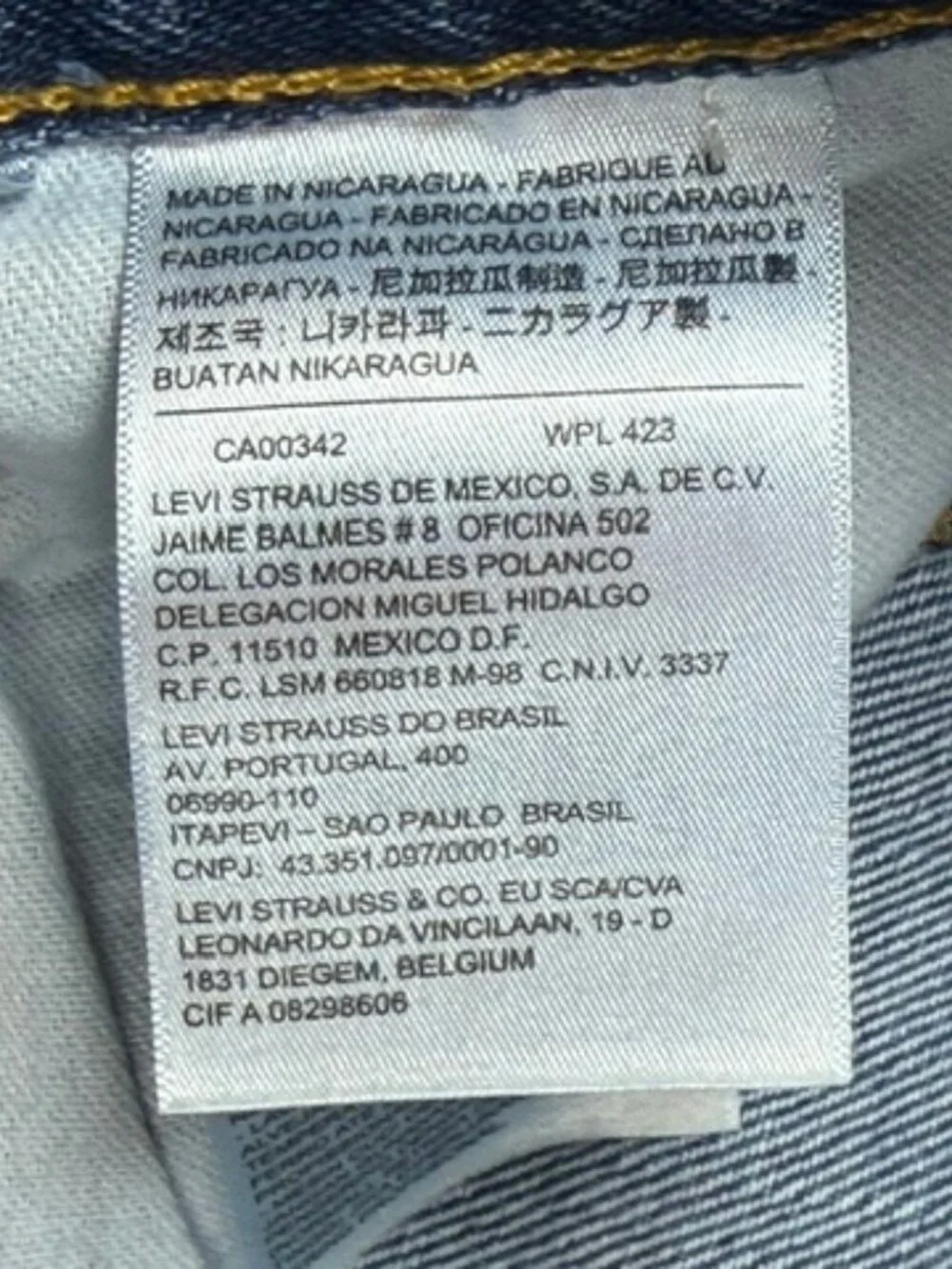 NWT Levi’s 550 Relaxed Fit Jeans Men’s 54x30 Big & Tall Blue Denim